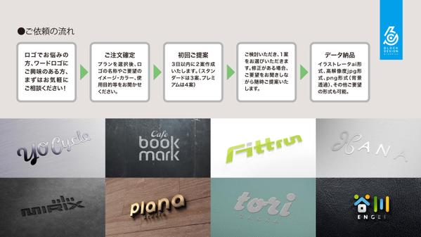 覚えやすく記憶に残る印象的なワードロゴをブロックデザインが作成します