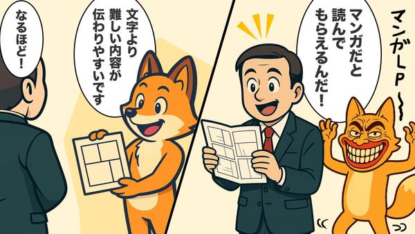 【LP制作】LP × マンガ × AI 最強の組み合わせで「伝わる」LPを制作します