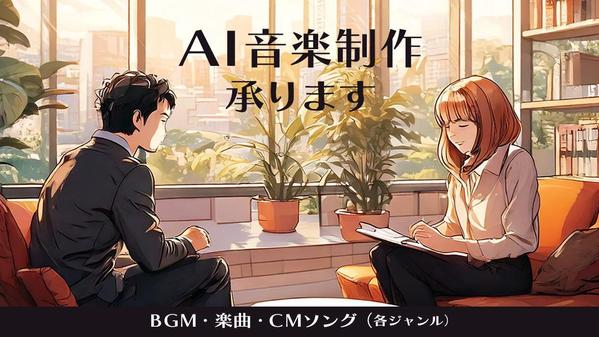 【個人・企業向け】AI作曲でオリジナルBGM・楽曲を制作します