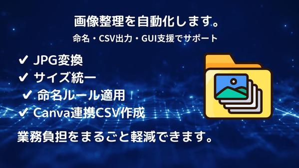 Canva素材整理・納品業務支援｜画像一括処理EXEの導入サポートします