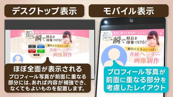 ★X・Facebook・LINEなどの各種SNSヘッダー・カバー画像を制作します