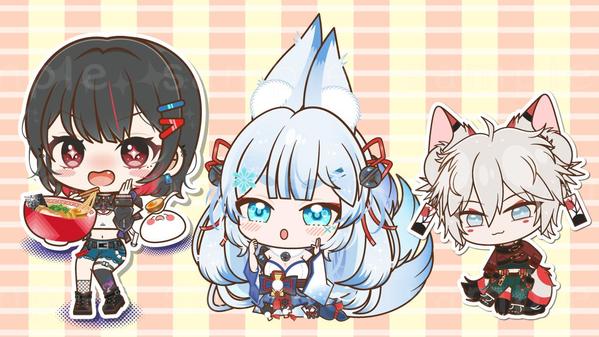 【.aiデータ】ミニキャラをAdobe illustratorで制作いたします