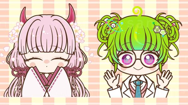 【.aiデータ】ミニキャラをAdobe illustratorで制作いたします