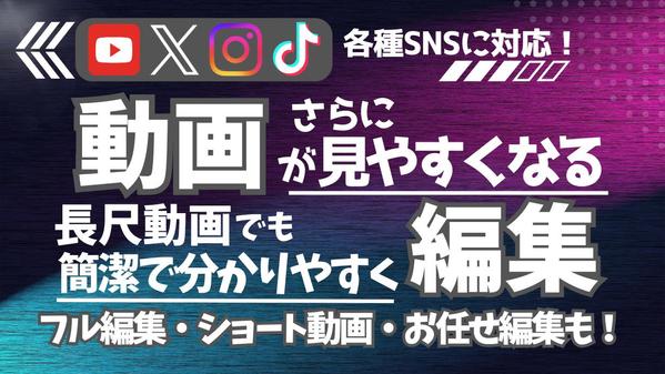 【講演・ライブ配信の編集】簡潔・丁寧なカットで長尺動画も分かりやすく切り抜きます