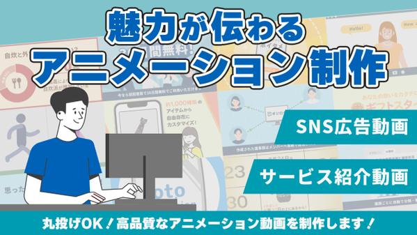【3名様限定特別価格】アニメーションで広告動画・PR動画を制作します