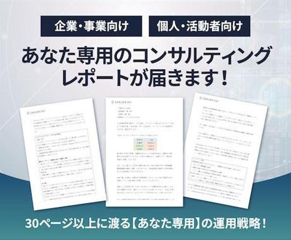 プロが事業・個人用SNSの集客コンサルティングを行います