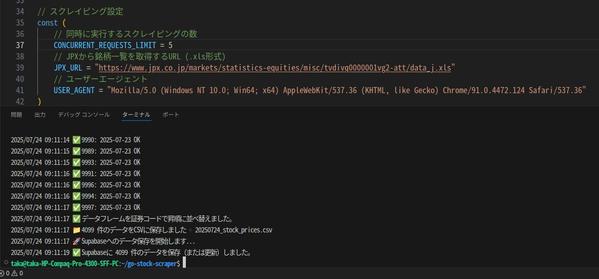 Yahooファイナンスから時系列株価データをスクレイピングするアプリを開発します