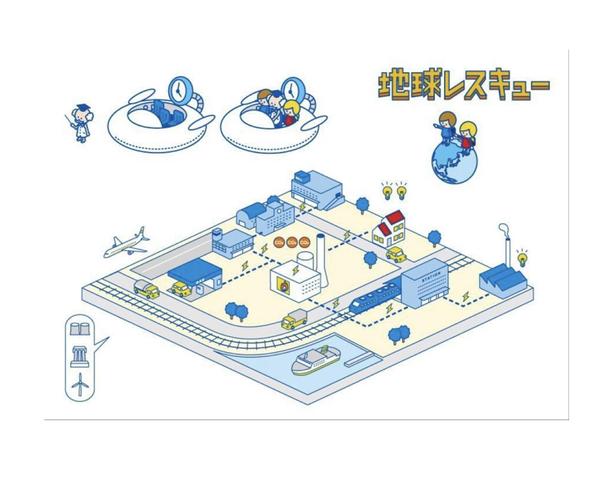 〈店舗・施設向け〉イラストマップ・施設案内図・鳥瞰図作成します
