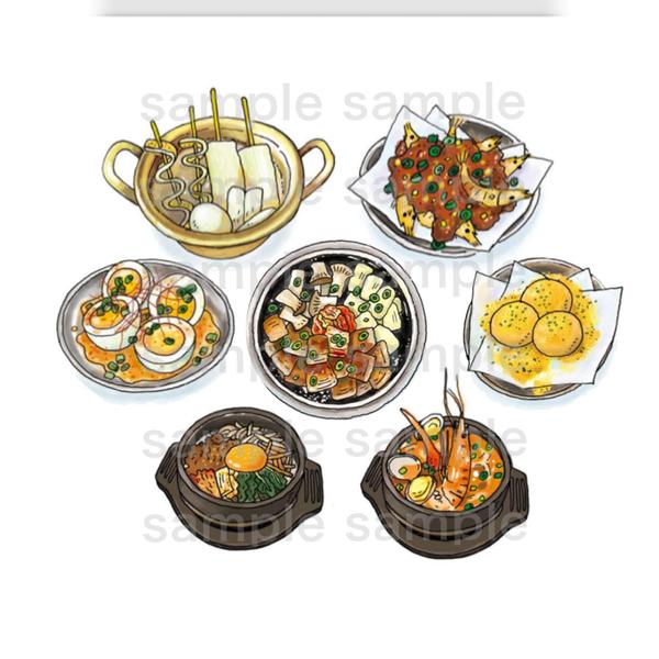 味のあるテイストで差別化させたい方◎食べ物イラスト描きます
