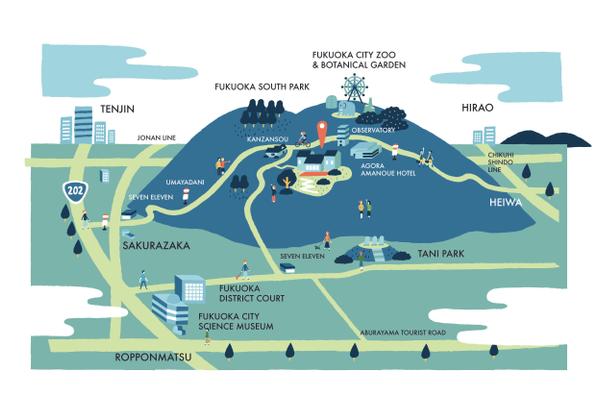 〈店舗・施設向け〉イラストマップ・施設案内図・鳥瞰図作成します