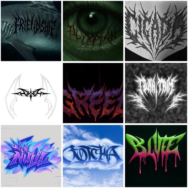 【個性を爆発】印象”を重視したロゴ・グラフィティを唯一無二のロゴにし制作します