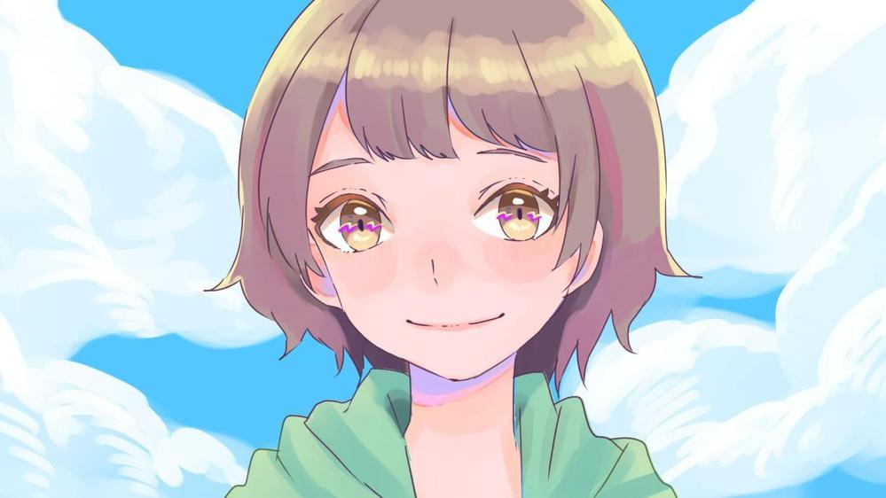 かわいい女の子のイラスト描きます