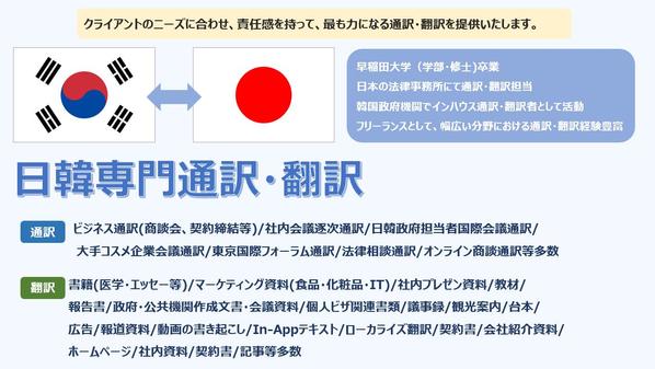 【プロの韓国語翻訳】力になる日韓翻訳を提供いたします