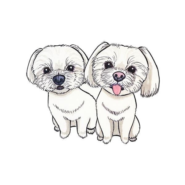 【ペット愛溢れるあなたへ】心を込めた手書きペット似顔絵を制作します