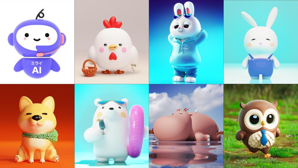 CGによる3Dキャラクターや3Dアニメーションを制作いたします