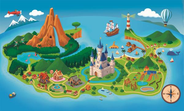 地域・店舗の魅力をより伝える！イラストマップ・施設案内図・鳥瞰図作成します