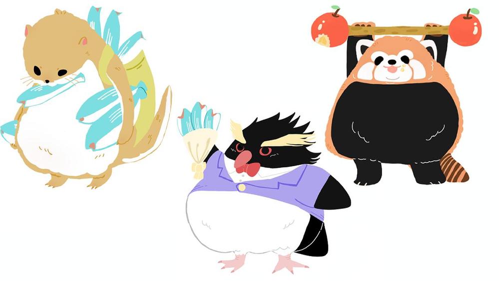 かわいくておしゃれシンプルな動物のイラストを制作いたします