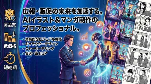 【広報・販促】読まれる「広告マンガ・説明マンガ・エンタメマンガ」制作し
ます