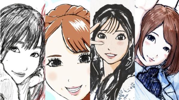 【個人・企業向け】写真を元にした、似顔絵制作を承ります