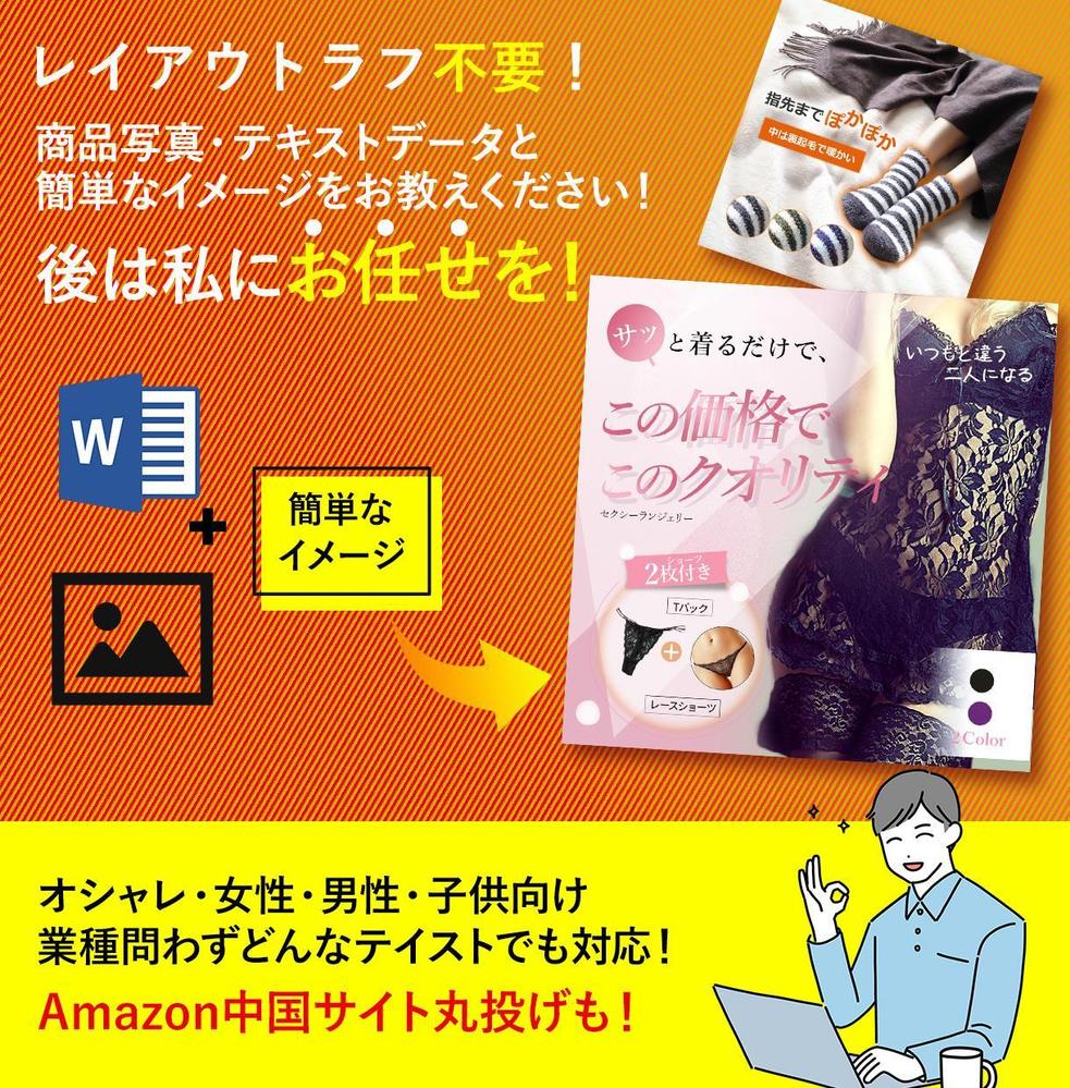 Amazon・楽天・Yahooショッピングの商品画像作ります