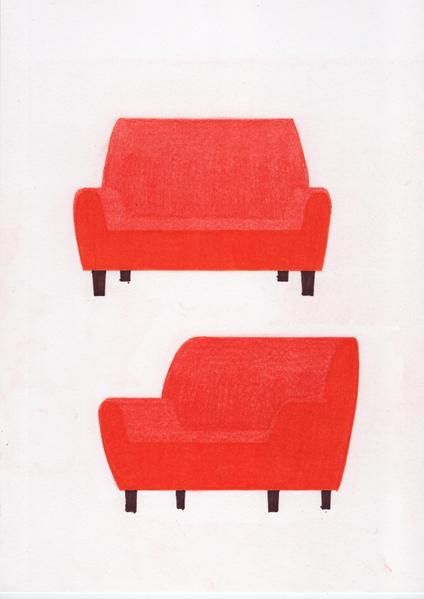 色鉛筆・ペンを使用したグラフィカルなカットイラストを作成致します