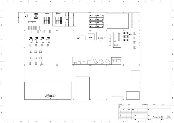 工場レイアウト図面　３D作成致します