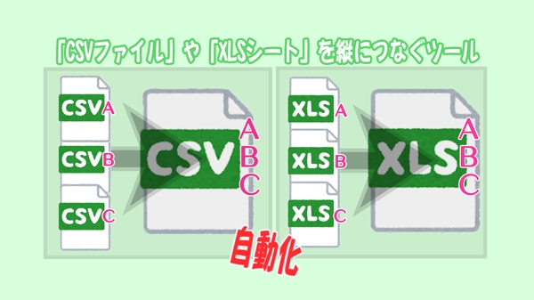 【エクセル自動化】複数のCSVファイル⇒1つのCSVに集約するマクロを作ります