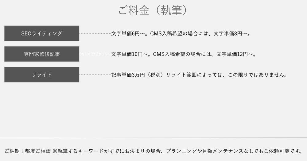 オウンドメディアやコンテンツマーケティング向けの記事を執筆します