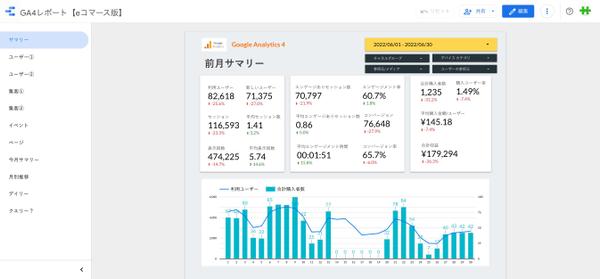 LookerStudio(旧データポータル)でアクセス分析レポートを作成します
