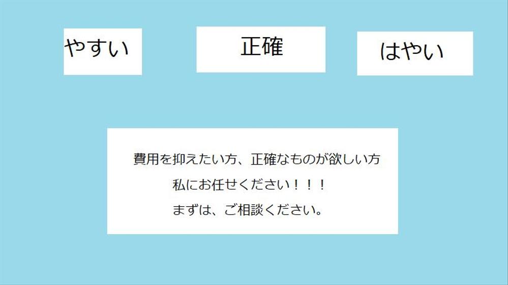 細かなデータ入力作業などを代理で行い、であなた様のサポートをいたします