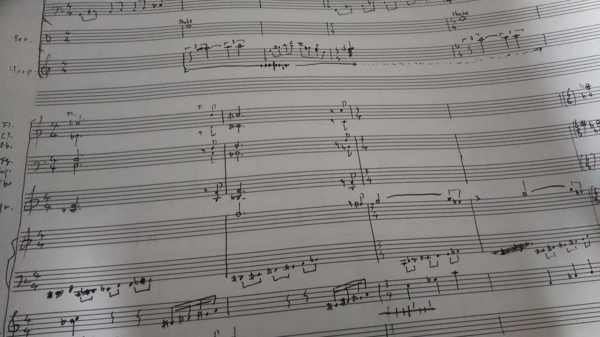 手書きの楽譜をスコア化と、その作品の参考音源の作成も致します