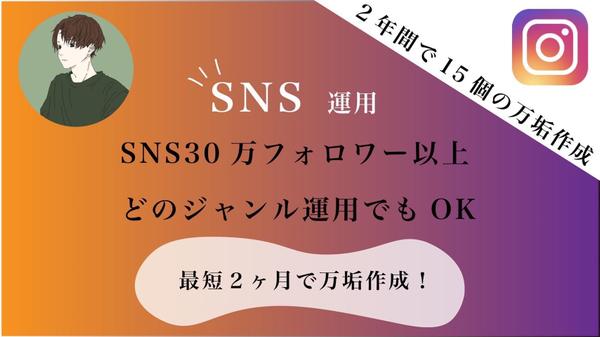 2年間で15個の1万フォロワーを作成した弊社がお客様のSNSを1万フォロワーにします