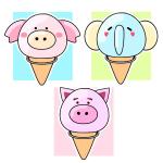 むらまつ (nuruko40)さんのアイスクリーム屋のキャラクターのＬＩＮＥスタンプ作成への提案