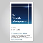 harmonia design (harmonia51)さんのＴ.ＷealthManagementの名刺デザインへの提案