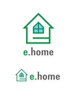 claphandsさんの【e.ホーム】又は【e.home】」のロゴ作成への提案