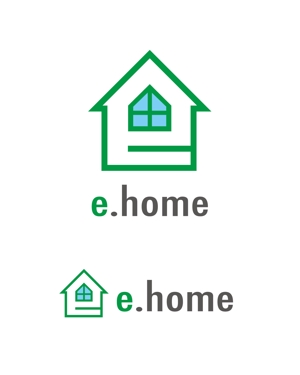 claphandsさんの【e.ホーム】又は【e.home】」のロゴ作成への提案