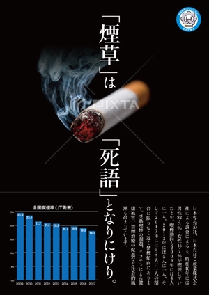 さんの健保組合の加入者に禁煙を呼びかけるポスターへの提案