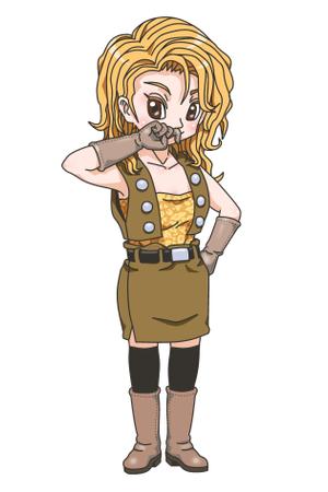 鈴丸 (suzumarushouten)さんの人差し指で鼻の下をこする少女のキャラクターデザインへの提案