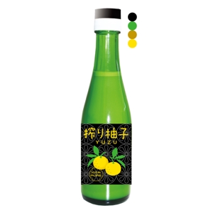 monco (moonco)さんの【絶賛募集中】ヨーロッパ販売向★柚子果汁100％のラベルデザインをお願いしますへの提案