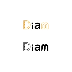 yuhu3nuko3catさんのエンターテイメント会社「Diam」のロゴへの提案