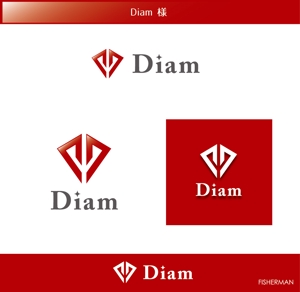 FISHERMAN (FISHERMAN)さんのエンターテイメント会社「Diam」のロゴへの提案