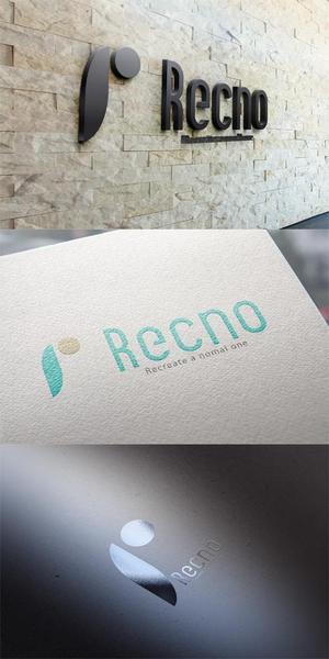 Three。 (blue510)さんの企業・ブランド「Recno」のロゴ（商標登録予定なし）への提案