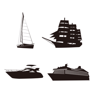 IKOHS DESIGN (ikohs-design)さんの船各種の簡易アイコンデザイン（帆船・クルーザー・大型客船・ヨット）への提案