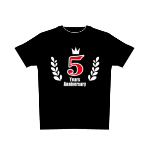 hallohallohallo (hallohallohallo)さんの居酒屋5周年感謝ギフト用Tシャツデザインへの提案