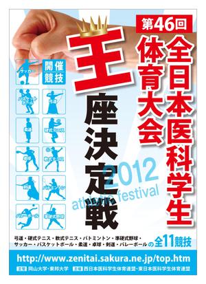 HS design (frogman3139)さんの医科学生の総合体育大会のポスター作成への提案