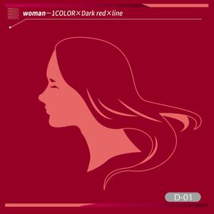 okam- (okam_free03)さんの化粧品パッケージに使用する女性の横顔イラストへの提案