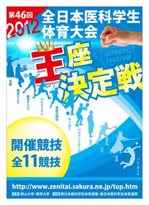 HS design (frogman3139)さんの医科学生の総合体育大会のポスター作成への提案