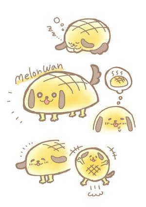 しりえ (shirie)さんのメロンパンのキャラクター募集への提案