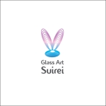 queuecat (queuecat)さんのステンドグラスなどのガラスアートのアトリエ『Glass Art Suirei』のロゴ. マークへの提案