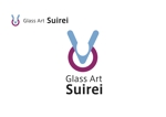 なべちゃん (YoshiakiWatanabe)さんのステンドグラスなどのガラスアートのアトリエ『Glass Art Suirei』のロゴ. マークへの提案